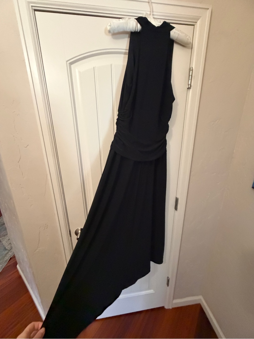 Nine West Black High-Neck Camisole with Draped Back